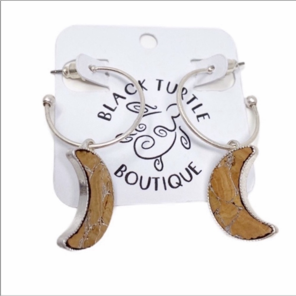 Moon Cork Earrings NEW